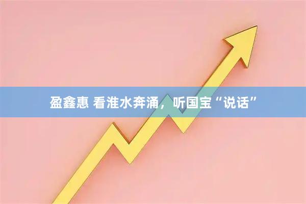 盈鑫惠 看淮水奔涌，听国宝“说话”