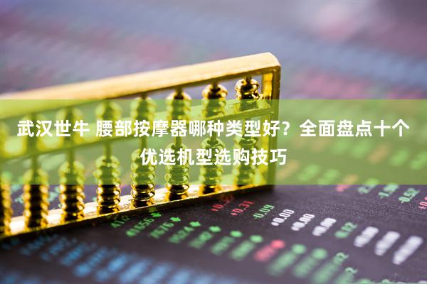 武汉世牛 腰部按摩器哪种类型好？全面盘点十个优选机型选购技巧