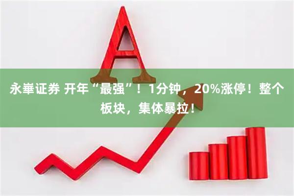 永崋证券 开年“最强”!1分钟,20%涨停!整个板块,集体暴拉!