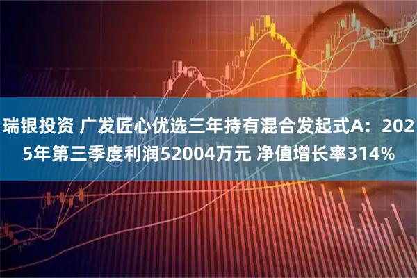 瑞银投资 广发匠心优选三年持有混合发起式A：2025年第三季度利润52004万元 净值增长率314%